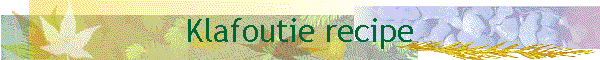 Klafoutie recipe
